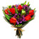 Bouquet of tulips and alstroemerias. Ufa